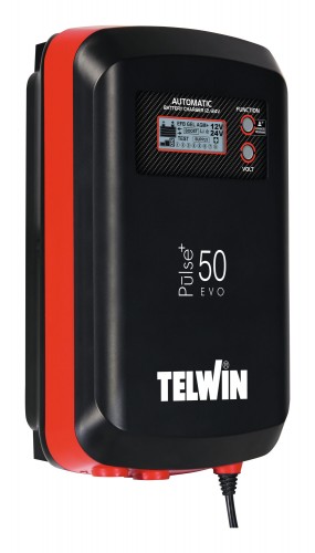 Telwin 2023 Freisteller Elektronisches-Batterie-Ladegeraet-Pulse-50-EVO-230V-12V-24V 807611