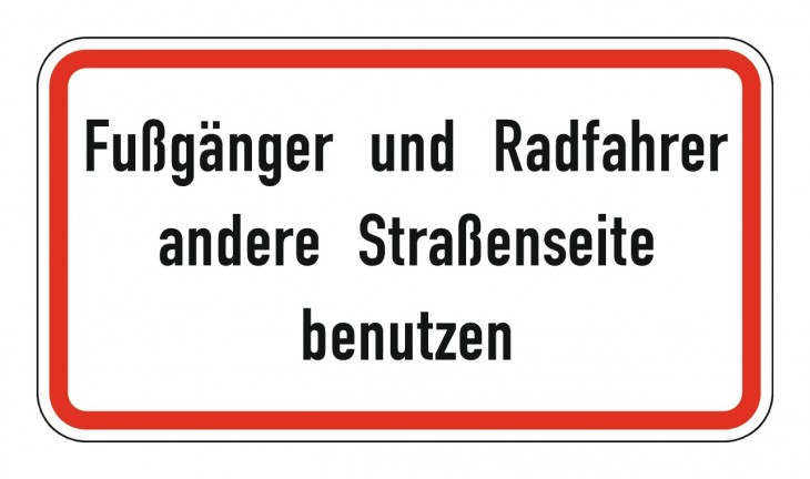 Adco 2023 Freisteller Warn-Hinweisschild-48-600-x-330-mm-andere-Strassenseite-nutzen-RAL-Guetezeichen-Folie