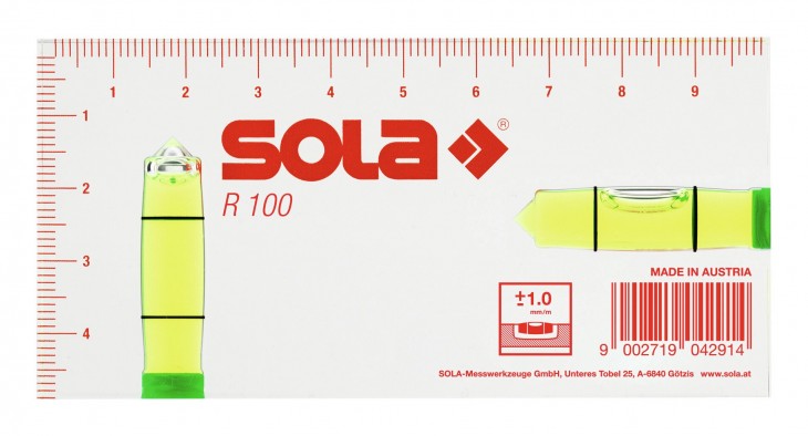 Sola 2023 Verpackung Kleinwasserwaage-R100-10-cm 1622101 1