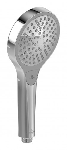 Villeroy-Boch 2023 Freisteller Verve-Showers-Handbrause-Rund-drei-Strahlarten-Chrom TVS10900100061