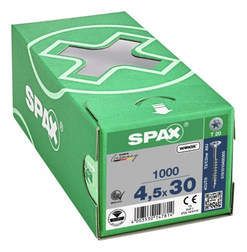 Spax 2023 Freisteller Senkkopfschraube-T-STAR-4-5-x-30-17-Wirox-HP 0191010450305 1