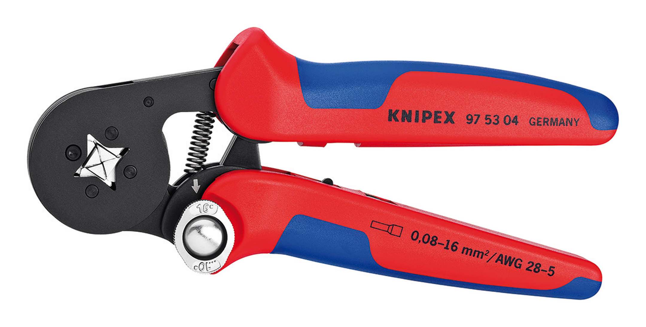 Knipex Aderendhülsenzange 0,08 - 53 97 | 4-kant 16 mm² 04