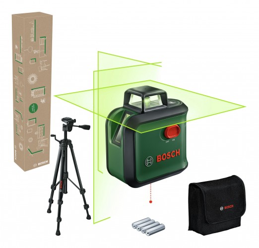 Bosch 2024 Freisteller Kreuzlinien-Laser-AdvancedLevel-360-Set-Stativ-eCommerce-Karton 0603663BZ1