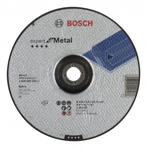 Bosch 2022 Freisteller Zubehoer-Expert-for-Metal-A-30-S-BF-Trennscheibe-gekroepft-230-x-2-5-mm 2608600225