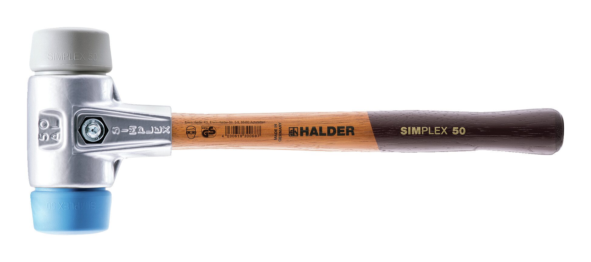 HALDER Schonhammer Simplex 40mm Gummi/Plastik