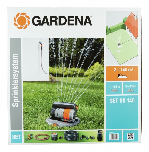 Gardena 2019 Freisteller Versenk-Viereckregner-Set-OS-140-Sprinklersystem