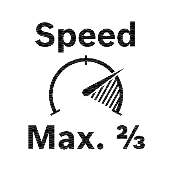 Speed max. 2/3