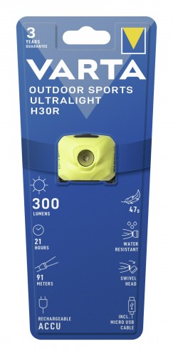 Varta 2022 Verpackung Kopflampe-Outdoor-Sports-Ultralight-H30R 18631201401
