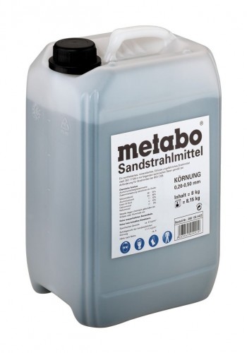 Metabo 2017 Foto Sandstrahlmittel-Koernung-0-2-0-5mm-Kanister-8-kg 0901064423