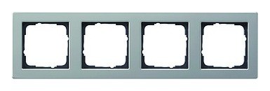 Gira 2020 Freisteller Rahmen-4f-edelstahl-E2-Metall-geeignet-Unterputz-Installation 021433