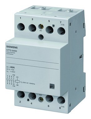 Siemens 2020 Freisteller Installationsschuetz-63A-230V-AC-400V-AC-4S-5000W-AGL-3TE 5TT58500