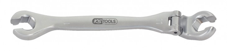 KS-Tools 2020 Freisteller CHROMEplus-Offener-Doppel-Ringschluessel-Gelenk-11-mm 518-0381
