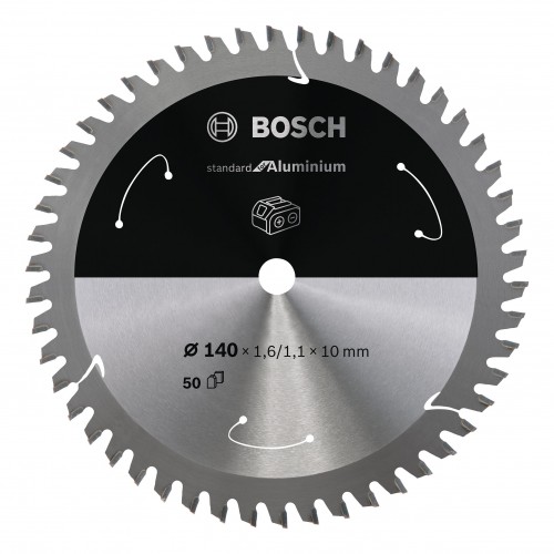Bosch 2022 Freisteller Akku-Kreissaegeblatt-Standard-for-Aluminium-140-x-1-6-1-1-x-10-50-Zaehne 2608837761