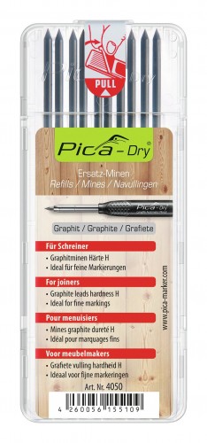 Pica 2023 Verpackung Minen-Set-Tieflochmarker-Dry-Graphit 4050