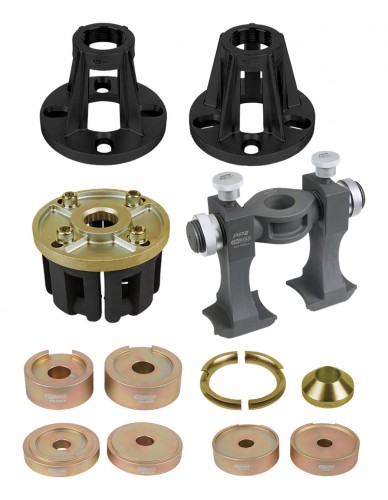 KS-Tools 2020 Freisteller Universal-Werkzeug-Satz-Kompakt-Radlagermontage-Demontage-Antriebswellen-Auspressen-20-teilig 440-0640