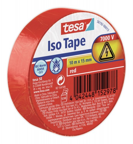 Tesa 2023 Freisteller Isolierband-rot-10mx15mm 56192-00013-22