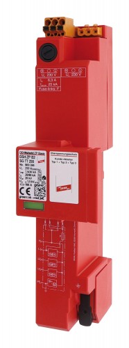 Dehn-Soehne 2020 Freisteller Kombi-Ableiter-Sammelschiene-TT-TN-S-230VAC-1-5-kV-2p-25-kA-optisch 909396