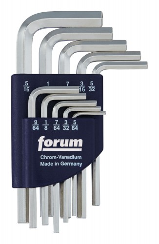 Forum 2019 Freisteller 6-kant-Winkelschraubendreher-Satz-DIN911-5-64-5-16-Halter