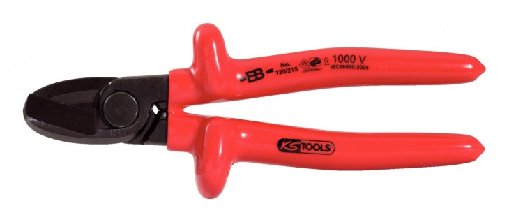 KS-Tools 2020 Freisteller 1000V-Einhand-Kabelschneider-215-mm 117-1259