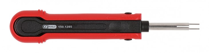 KS-Tools 2020 Freisteller Entriegelungswerkzeug-Flachstecker-Flachsteckhuelsen-4-8-mm-6-3-mm-Delphi-Ducon 150-1285