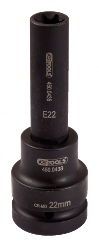 KS-Tools 2020 Freisteller 1-Kraft-Stecknuss-E-Torx-lang-E 450-048
