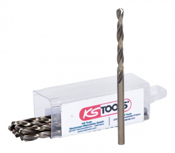 KS-Tools 2020 Freisteller HSS-G-Co-5-Spiralbohrer-3-mm-10er-Pack 330-3030 1