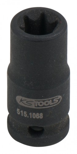 KS-Tools 2020 Freisteller 1-4-Torx-E-Kraft-Stecknuss-kurz-E8 515-1068 1
