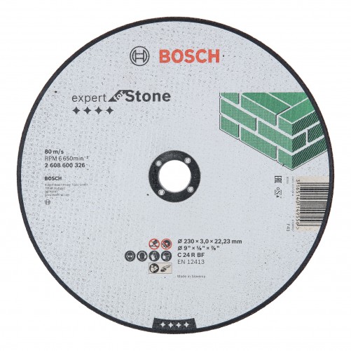 Bosch 2022 Freisteller Zubehoer-Expert-for-Stone-C-24-R-BF-Trennscheibe-gerade-230-x-3-mm 2608600326