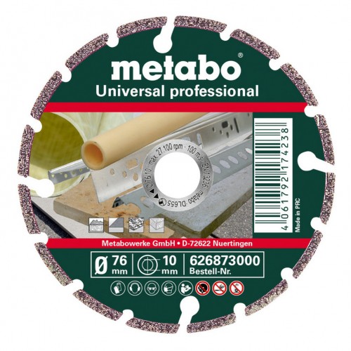 Metabo 2020 Freisteller Diamanttrennscheibe-Promotion-76x10-0mm-Universal-professional 626873000