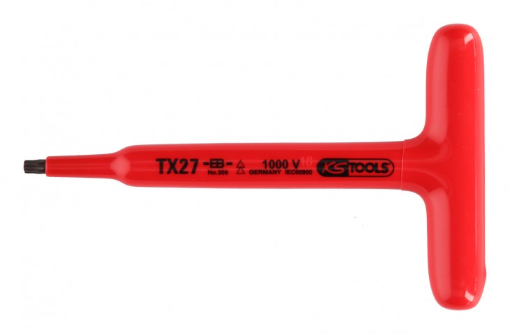 KS-Tools 2020 Freisteller T-Griff-Torx-Stiftschluessel-Schutzisolierung-T 117-24