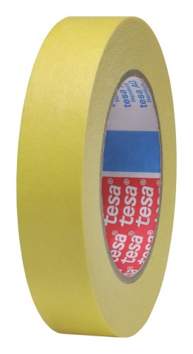 Tesa 2020 Freisteller Tesakrepp-4434-gelb-10-m-x-50-mm
