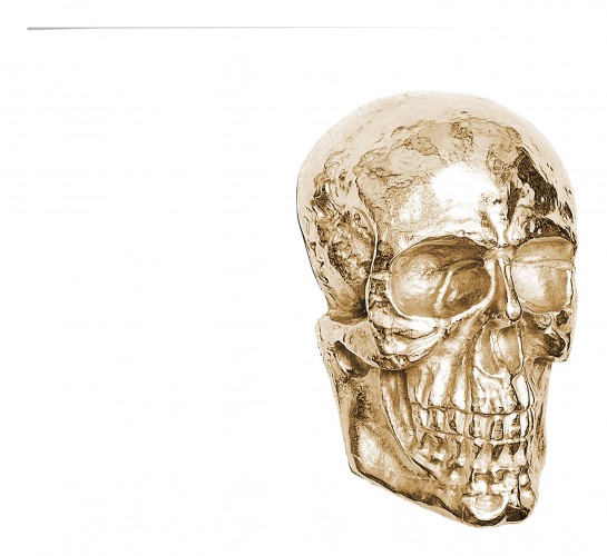 Invicta 2023 Freisteller Wandskulptur-Skull-40cm-gold 38385 0024662