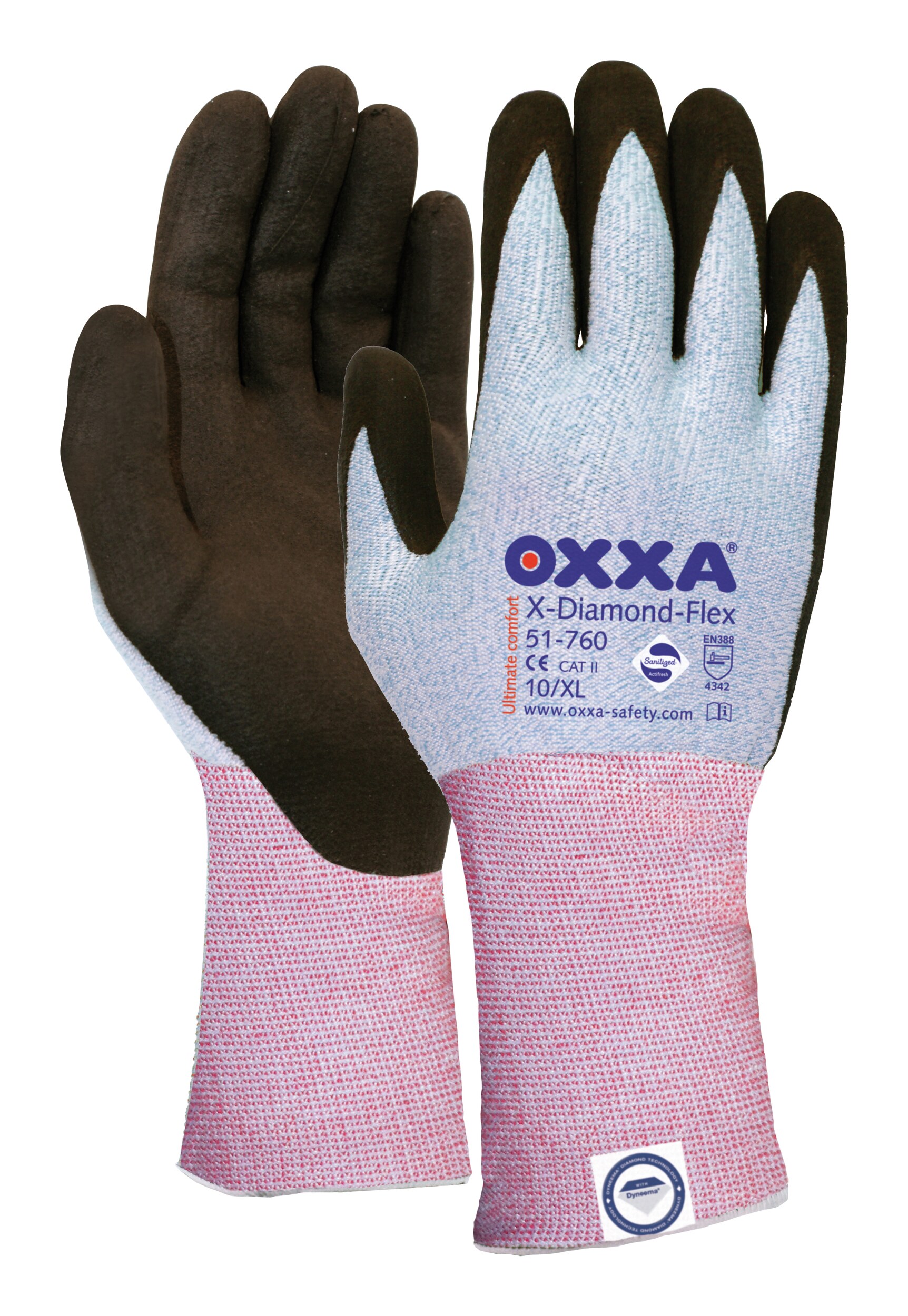 schwarz Gr 12 Paar Oxxa Handschuh Oxxa X-Pro-Flex Plus NFT 10 