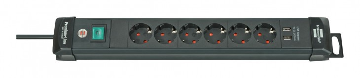 Brennenstuhl 2020 Freisteller Steckdosenleiste-USB-Premium-Line-6-fach-3m-H05VV-F3G1-5 1