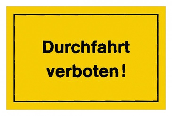 Werkstatt 2017 Foto Verbotsschilder-Durchfahrt-verboten