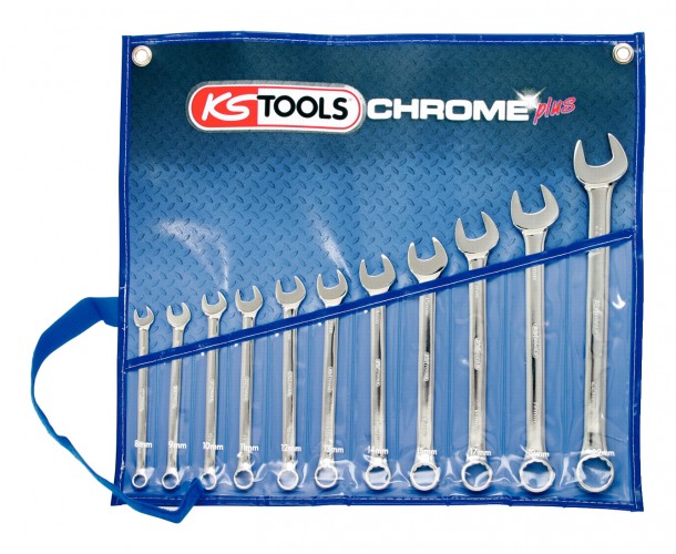 KS-Tools 2020 Freisteller CHROMEplus-Ringmaulschluessel-Satz-abgewinkelt-11-teilig 518-0641