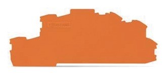 Wago 2020 Freisteller Abschluss-Zwischenplatte-Serie-rastbar-orange 2003-6692