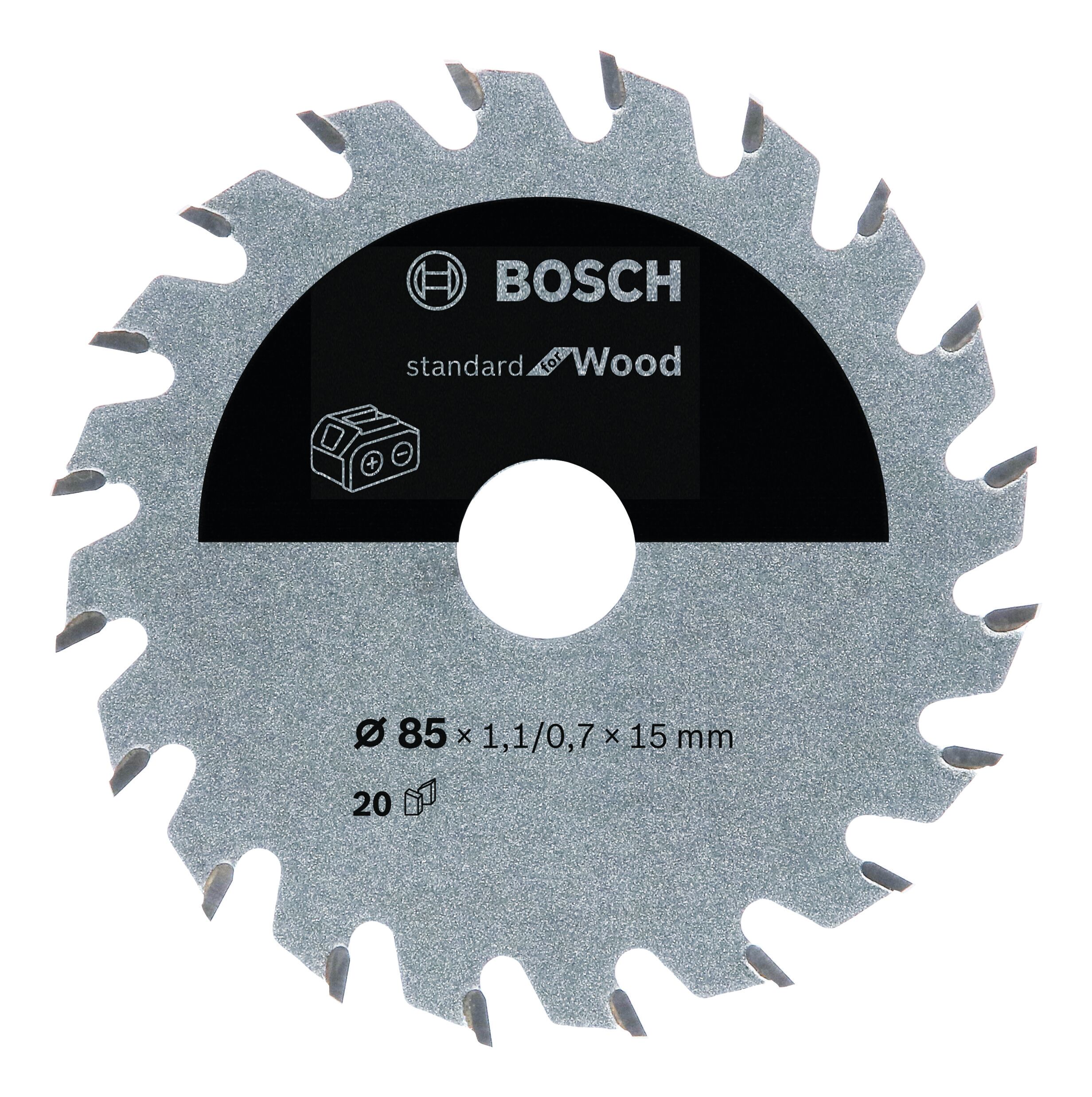 165 x 1,5/1 x 20 12 Zähne Bosch Kreissägeblatt Expert for Wood 