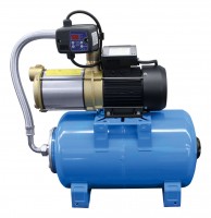 Hillvert Wasserpumpe Hauswasserwerk - selbstansaugend - 1000 W - 3