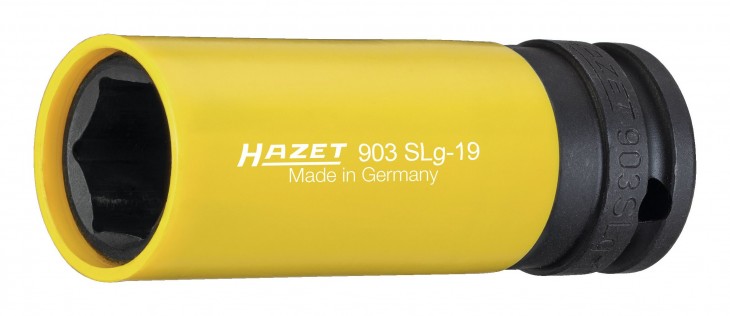 Hazet 2022 Freisteller Kraft-Steckschluesseleinsatz-Kunststoff-Huelse-1-2-19-x-85-mm 903SLg-19