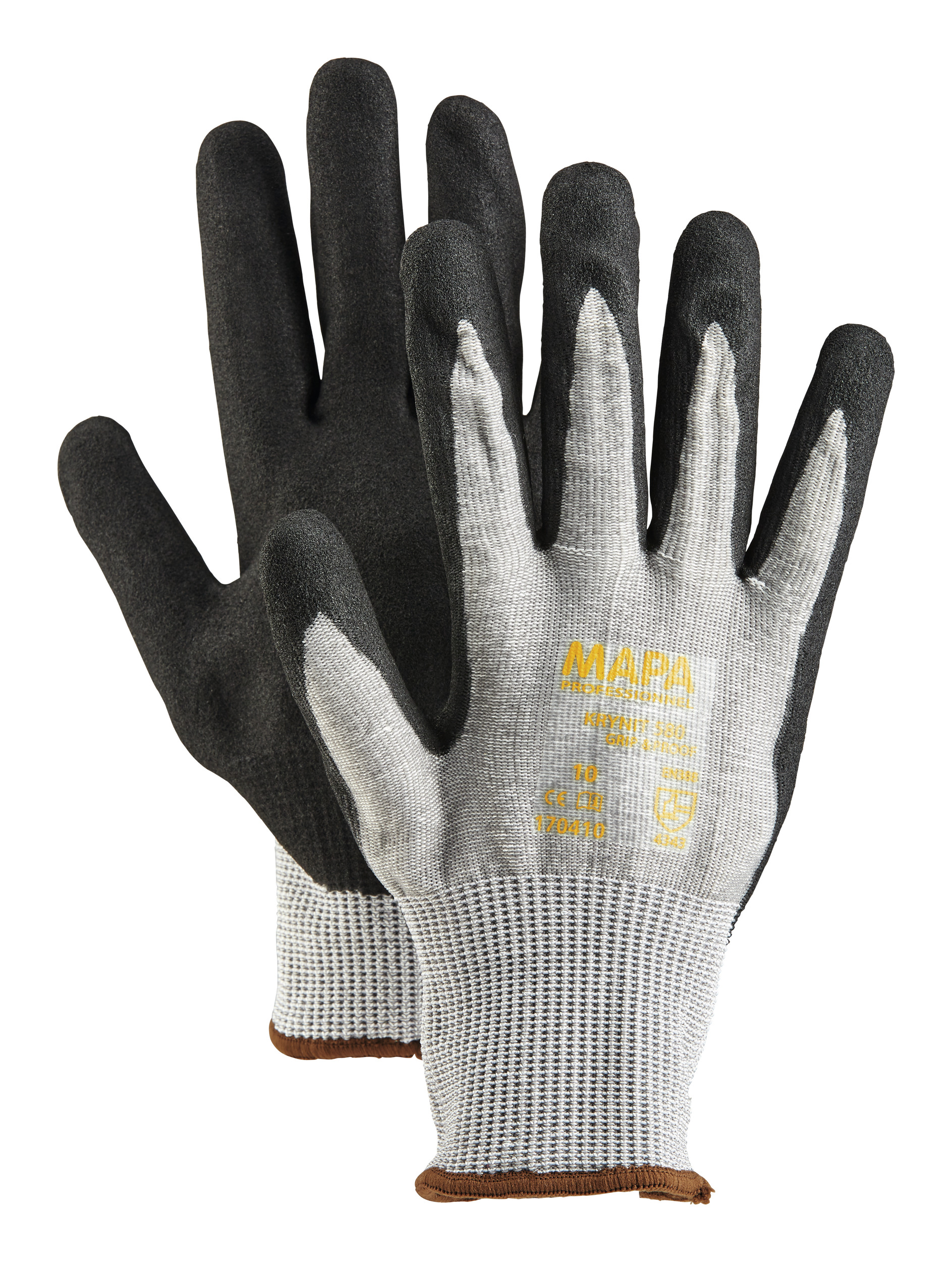 MAPA Krytech 579 Größe 9 weiß Schnittschutz Handschuh Polyurethan besch. 
