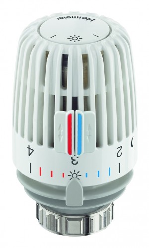 IMI-Heimeier 2020 Freisteller Thermostat-Kopf-K-Clips-Merkzahl-1-5-weiss-Standard 6000-00-500