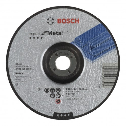 Bosch 2022 Freisteller Zubehoer-Expert-for-Metal-A-30-T-BF-Schruppscheibe-gekroepft-180-x-22-23-x-4-8-mm 2608600538
