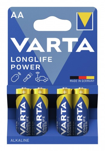 Varta 2022 Verpackung Batterie-LONGLIFE-Power-AA-4er-Blister 4906121414