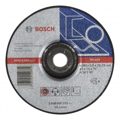 Bosch 2022 Freisteller Zubehoer-Expert-for-Metal-A-30-T-BF-Schruppscheibe-gekroepft-180-x-22-23-x-6-mm 2608600315