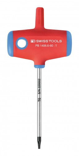 PB-Swiss-Tools 2023 Freisteller PB-Swiss-Tools-Quergriff-Schraubendreher-T6-x-60-mm PB-1406-6-60