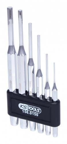 KS-Tools 2020 Freisteller Splintentreibersatz-hochglanz-verchromt-6-teilig 156-0150 1
