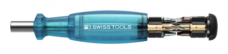 PB-Swiss-Tools 2022 Freisteller Magazin-Bithalter-blau-8-teilig-Schlitz-PH-TX PB-6464-Blue 1