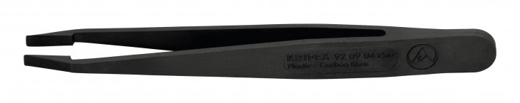 Knipex 2023 Freisteller Kunststoffpinzette-ESD-schwarz-92-09-04-ESD 92-09-04-ESD