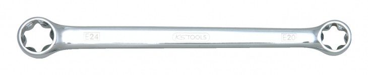 KS-Tools 2020 Freisteller CHROMEplus-Torx-E-Doppel-Ringschluessel-E 518-086